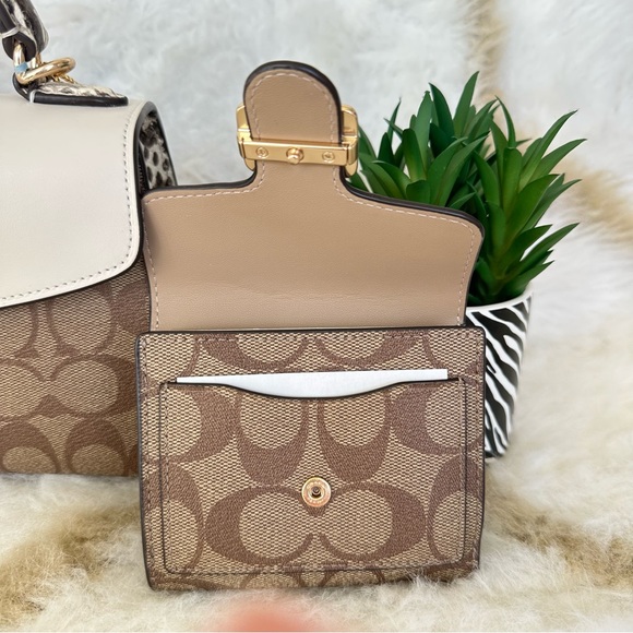 Coach Pepper Satchel and Wallet In Signature Canvas - Picture 15 of 16